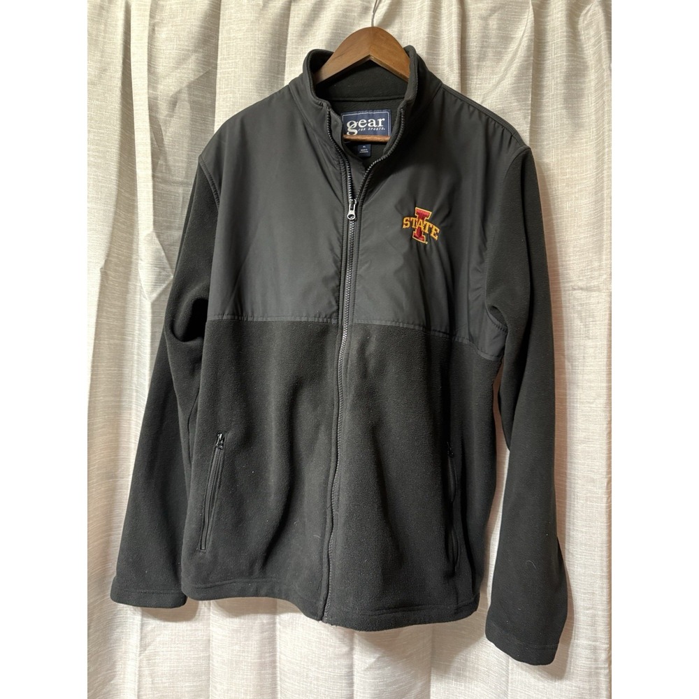 Men's Iowa State Cyclones Jacket Black Thick Full Zip Size XL